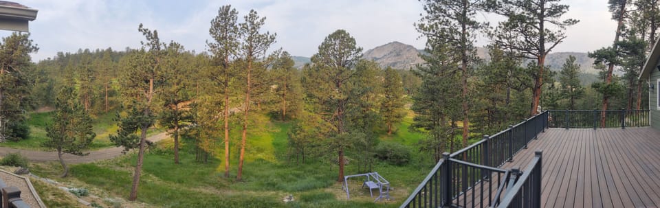 Panorama from the large deck