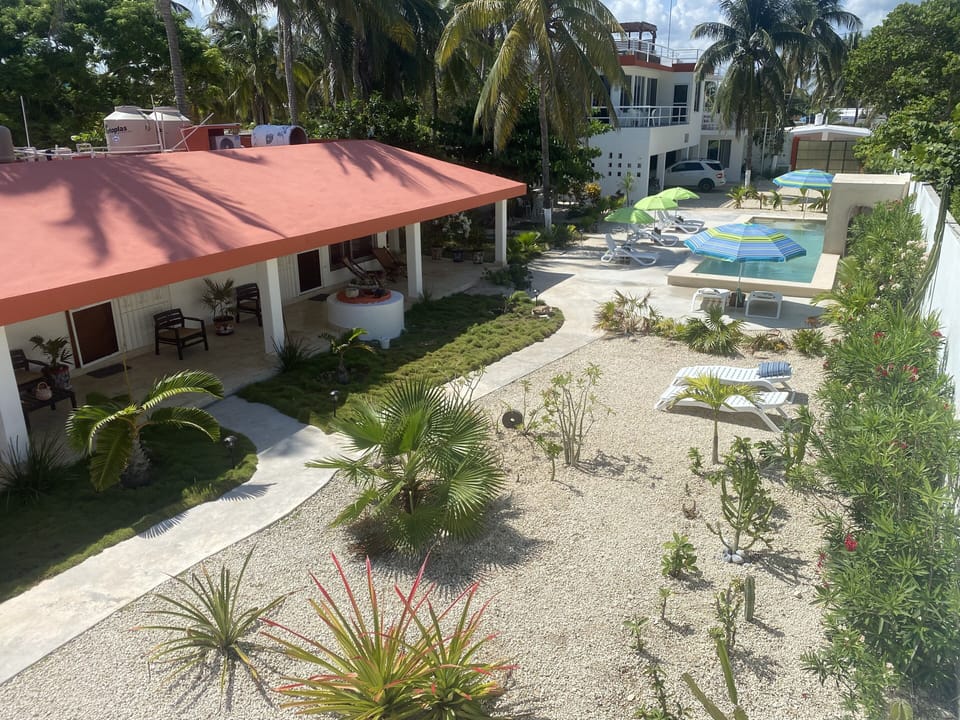 BRISA is located in the courtyard casita with garden and pool views