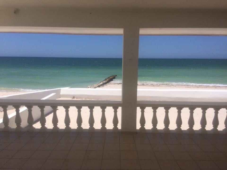 View from the beachfront terrace