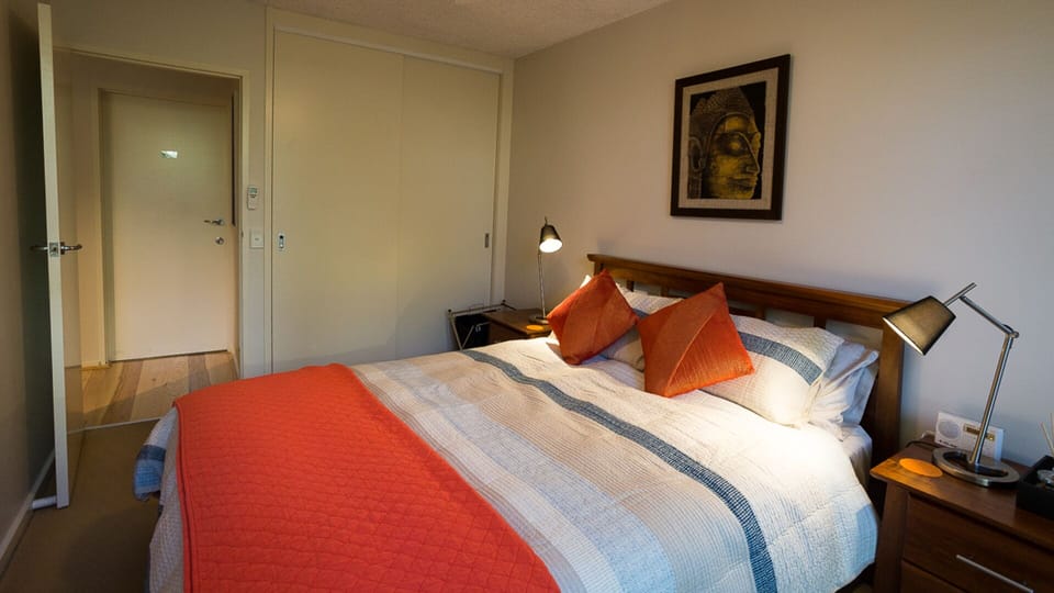 Master bedroom with queen bed