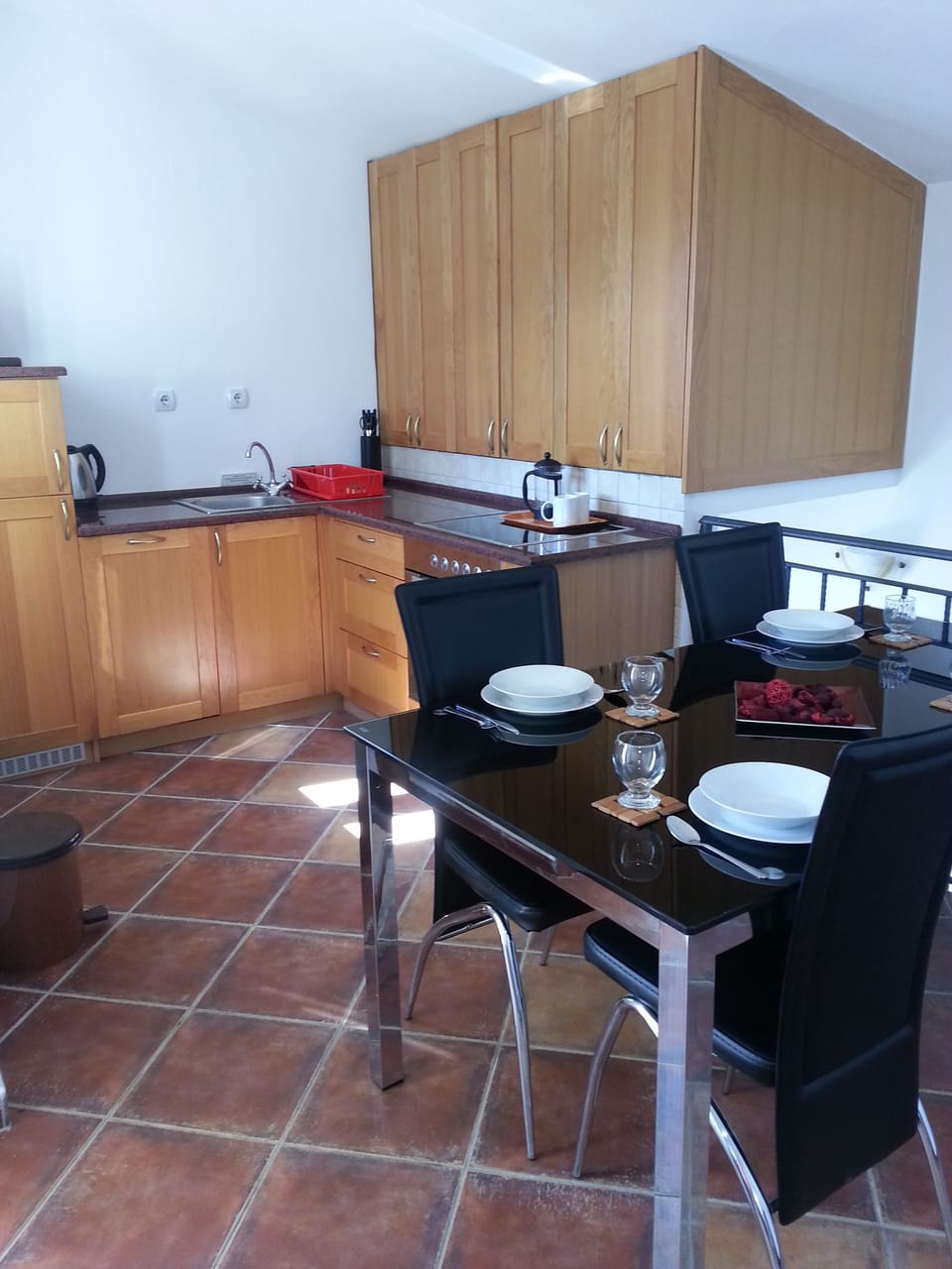 Dining and kitchen area