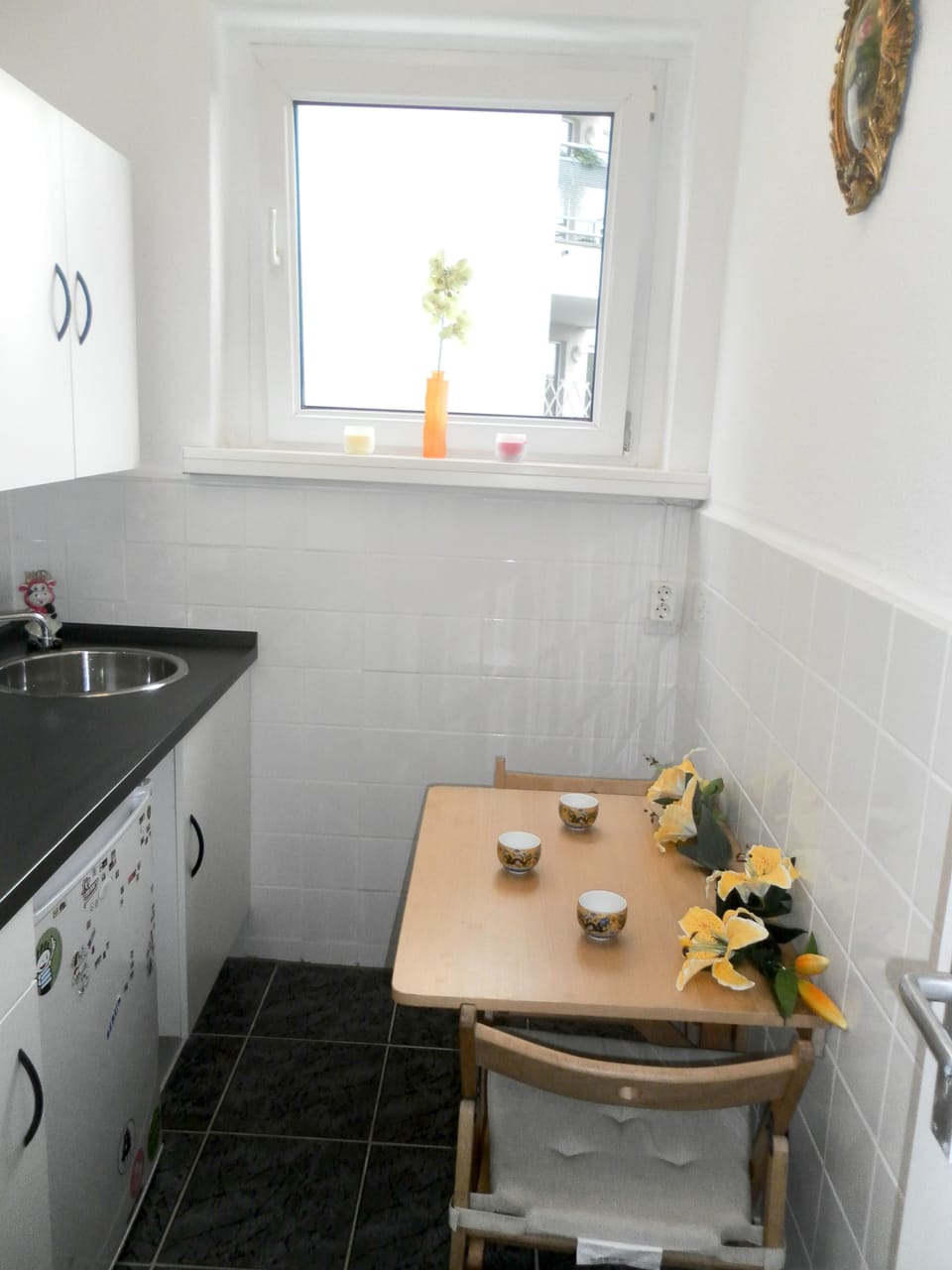 Apartment, 1 Bedroom, Balcony | Private kitchen | Fridge, microwave, stovetop, coffee/tea maker