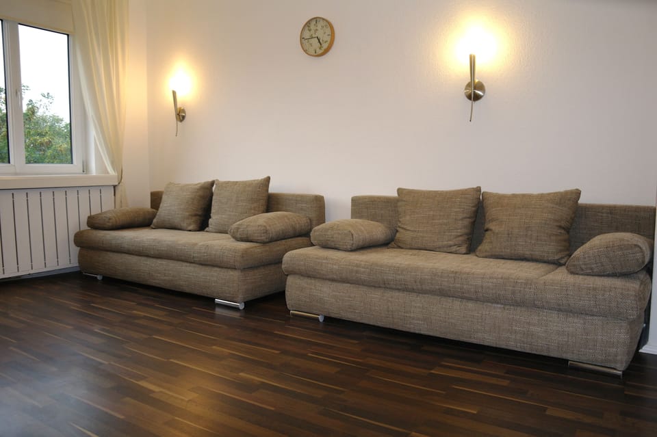 Apartment, 1 Bedroom, Balcony | Living area | Flat-screen TV