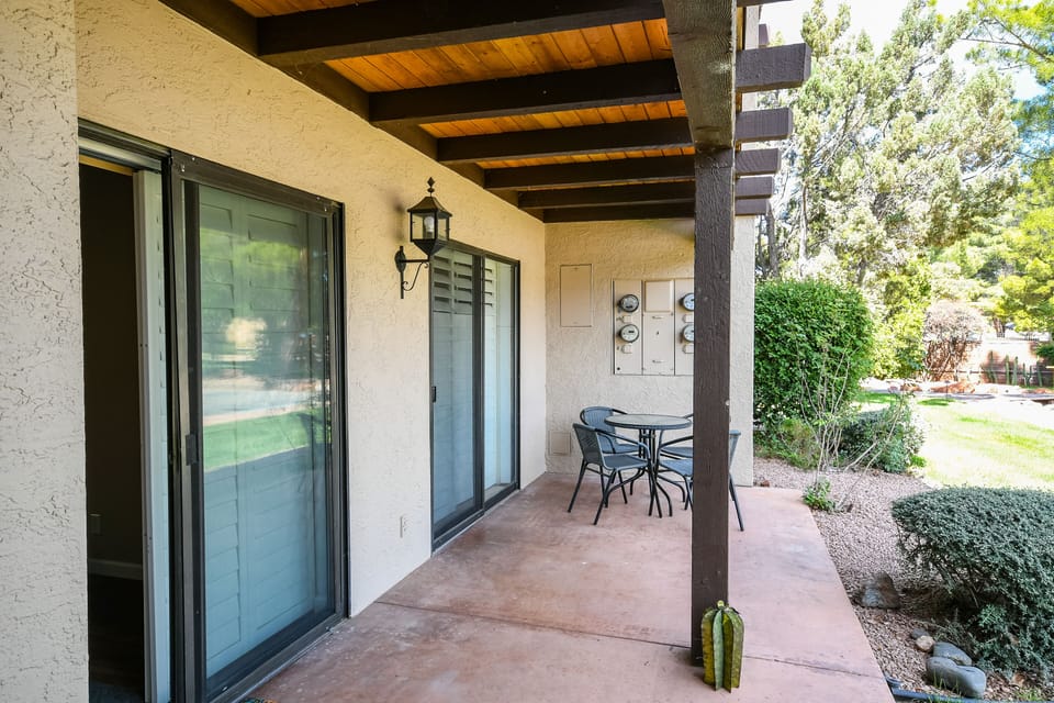 Porch off Sliding Glass Door w/ Red Rock Views