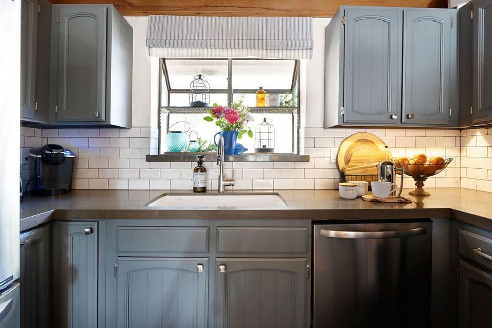 New kitchen for the discerning chef or mixologist...shaken or stirred?