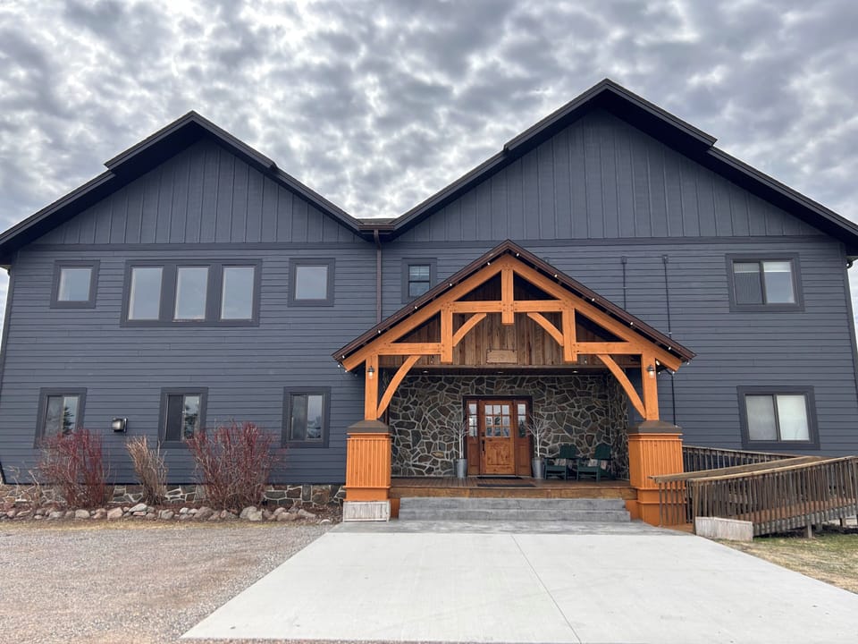 Welcome to The River Lodge with a brand new exterior!