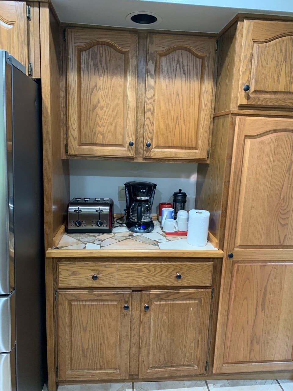 Coffee and toaster area