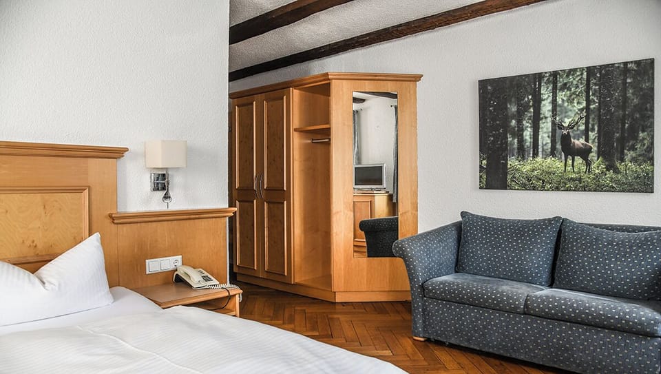 Desk, free WiFi, bed sheets
