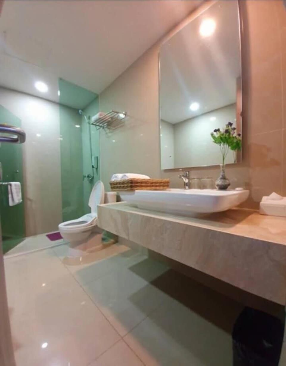 Shower, slippers