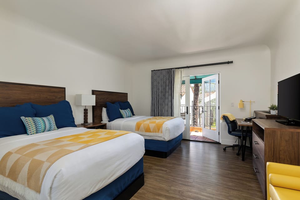 Superior Room, 2 Double Beds, Balcony | Pillowtop beds, in-room safe, desk, laptop workspace