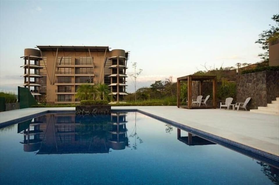 Pool  with Exercise gym, showers, bar-b-cue area often all to yourself.  