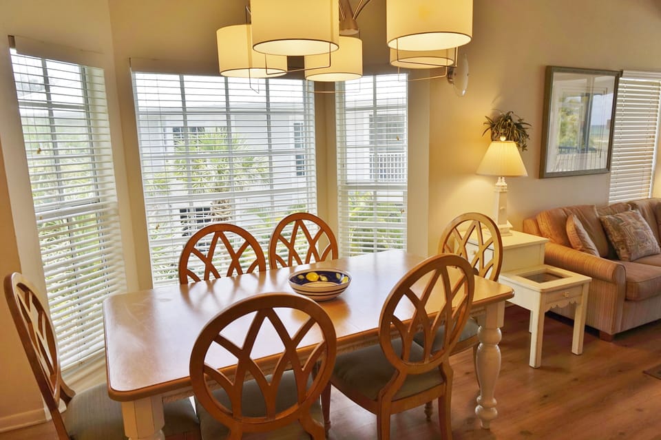 Dining Room Area with Wooden Floors