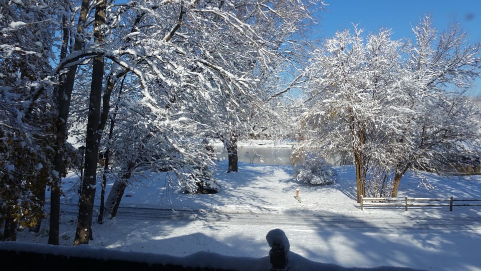 Beautiful lake views, even in the winter. 