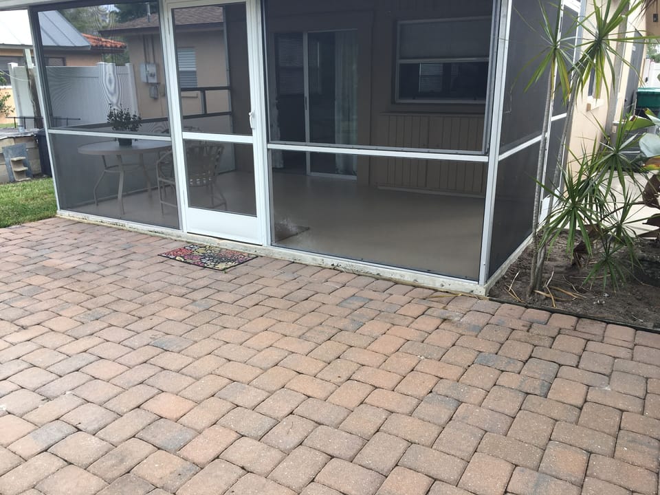 Paver deck and patio