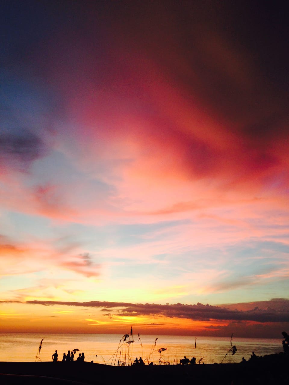 Beautiful sunset with amazing colors