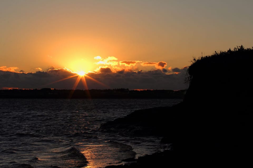 Sunset over Darnley Basin