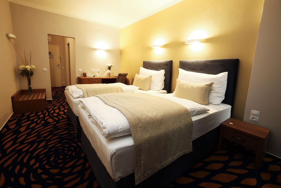 Double Room | Minibar, in-room safe, desk, rollaway beds