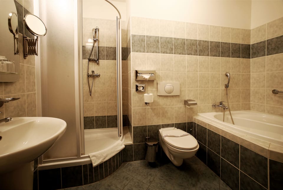 Suite | Bathroom | Free toiletries, hair dryer, towels