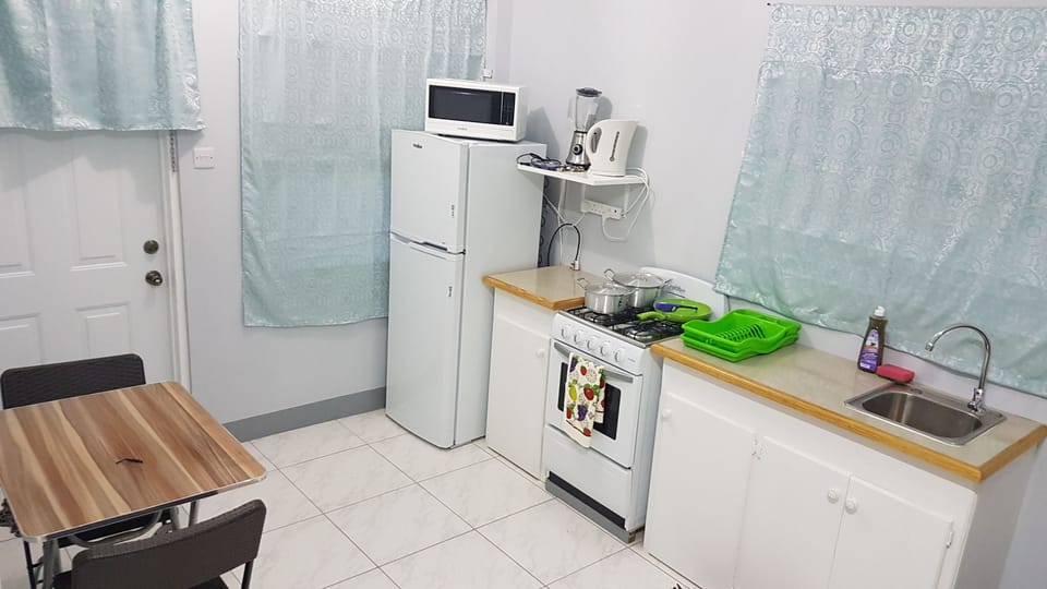 Studio, 1 Double Bed, Partial Ocean View | Private kitchenette | Fridge, microwave, oven, stovetop