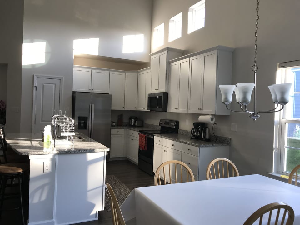 All new stainless steel appliances