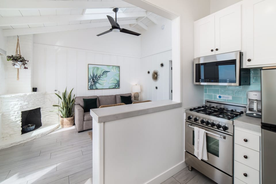 Stainless steel appliances & gas range