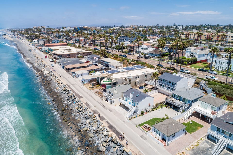 Pacific Villas aerial view (low tide)