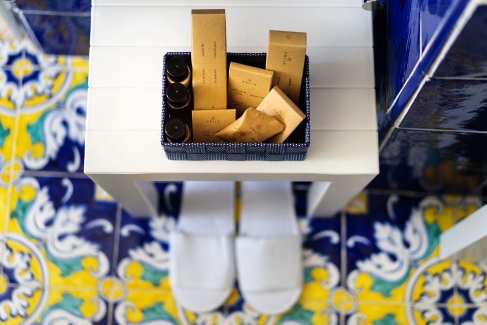 Panoramic Suite, 1 King Bed, Sea View | Bathroom amenities | Shower, rainfall showerhead, designer toiletries, hair dryer