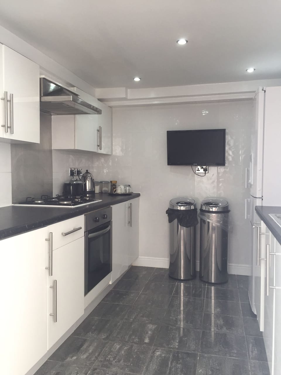 Luxury Apartment, Multiple Beds | Private kitchen | Full-size fridge, microwave, oven, stovetop