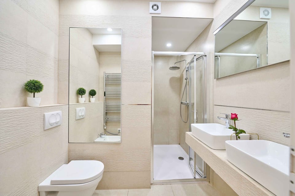 Double room 106 | Bathroom | Shower, rainfall showerhead, free toiletries, hair dryer
