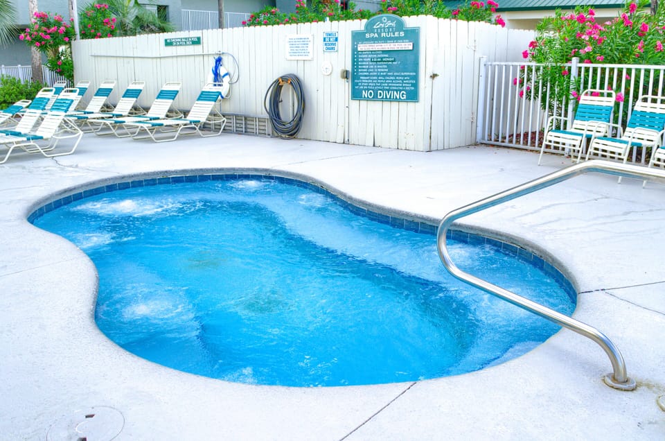 Three hot tubs on the property