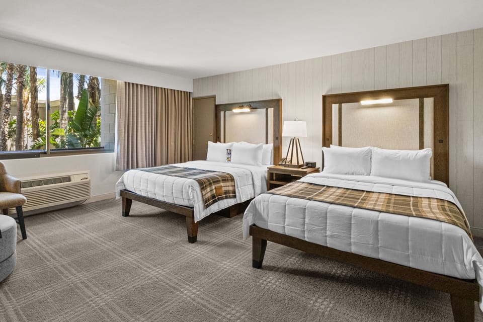 Standard Room, 2 Queen Beds | Premium bedding, in-room safe, desk, blackout drapes