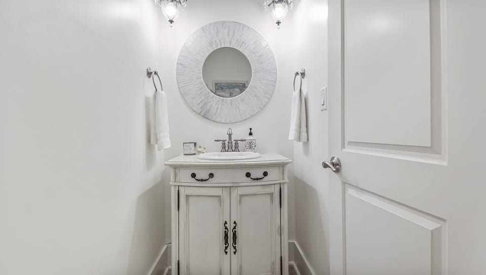 Half bath on top floor