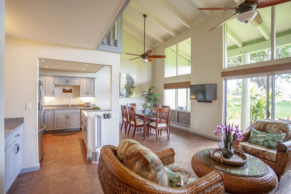 Living Room, Kitchen, Dining Room