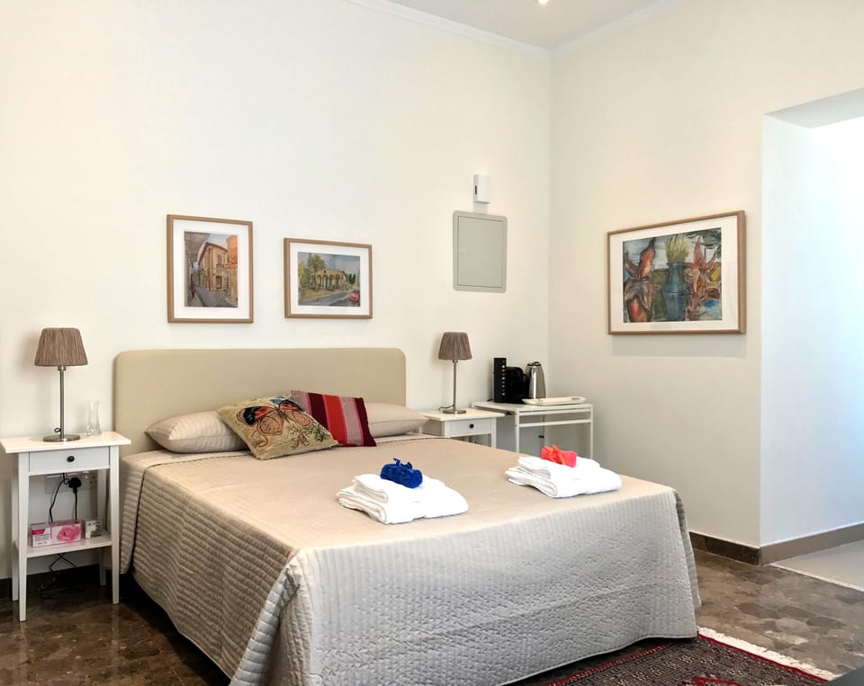 Luxury Studio Suite, 1 Queen Bed, Garden View (Carob Garden Studio) | Egyptian cotton sheets, premium bedding, memory foam beds, in-room safe