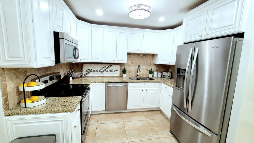 Let's go Into the Fully Equipped Kitchen