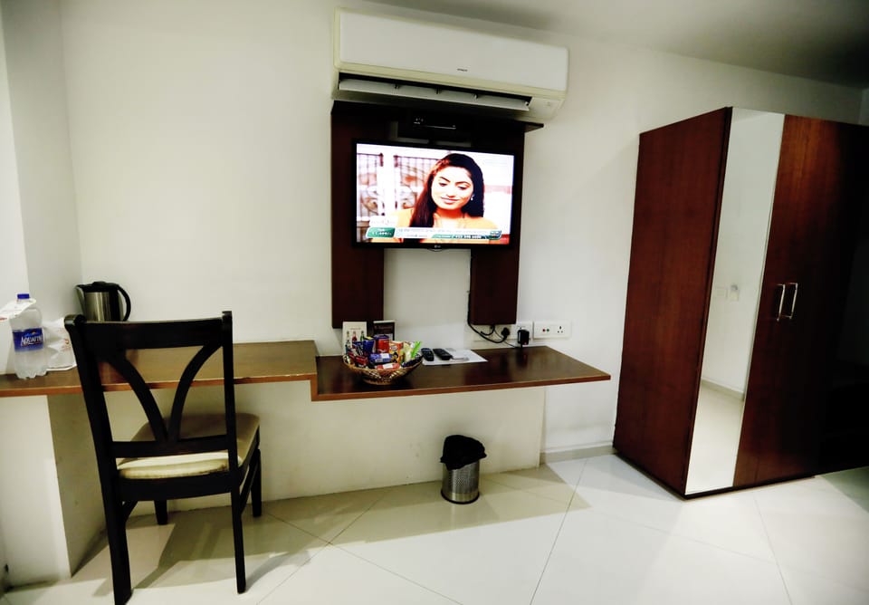 Grand Double or Twin Room, 1 Queen Bed, Refrigerator, City View | 20 bedrooms, in-room safe, soundproofing, iron/ironing board