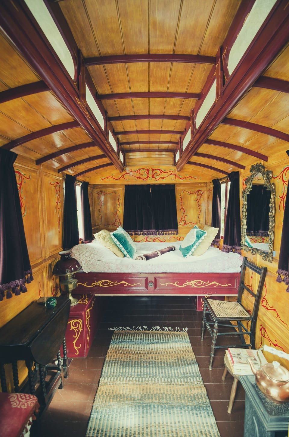 ROSIE THE GYPSY WAGON | Individually decorated, individually furnished, iron/ironing board