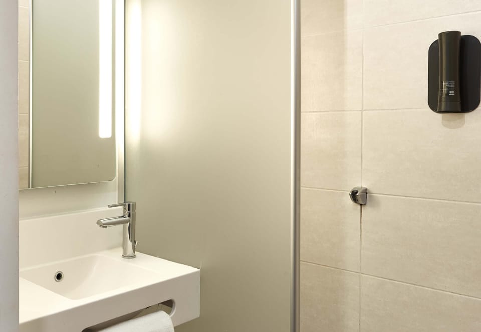 Shower, hair dryer (on request), towels