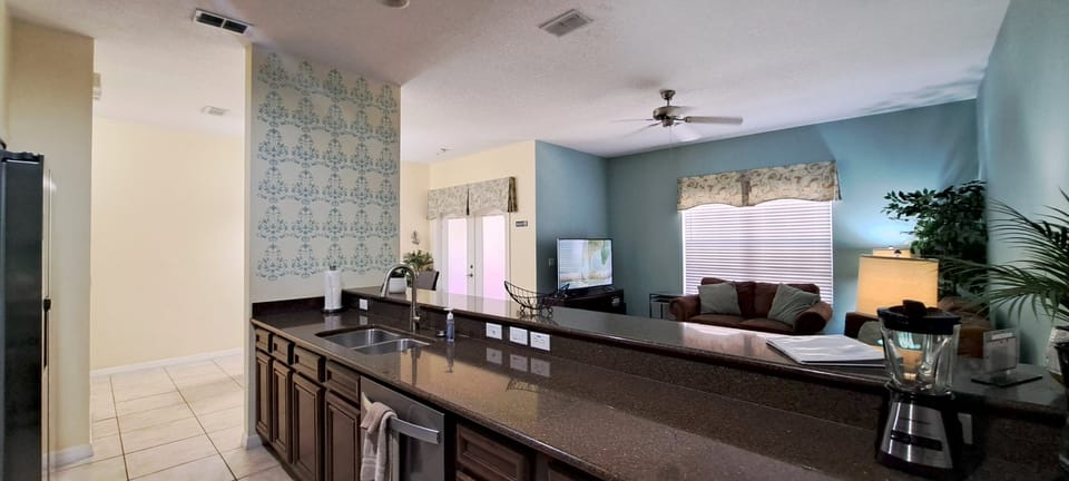 Kitchen - living room - dining room