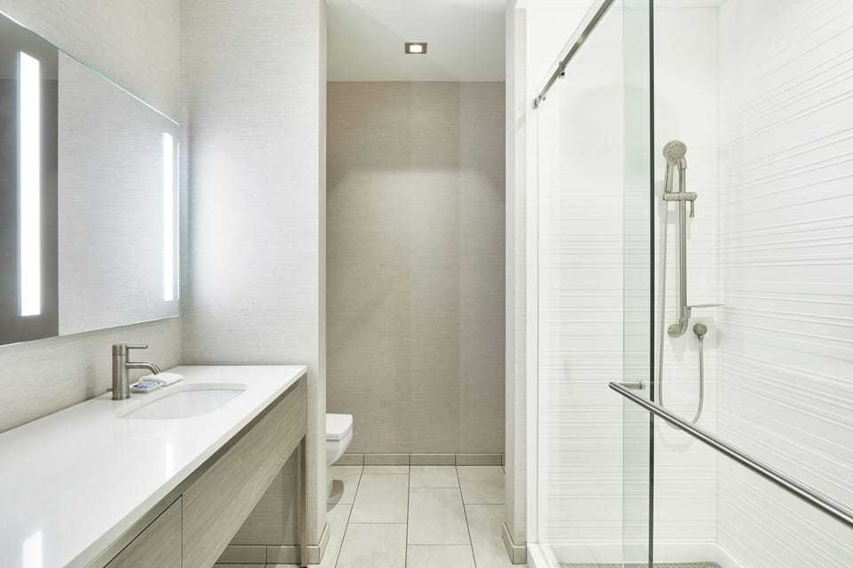 Room, 1 King Bed, City View | Bathroom | Free toiletries, hair dryer, bathrobes, slippers