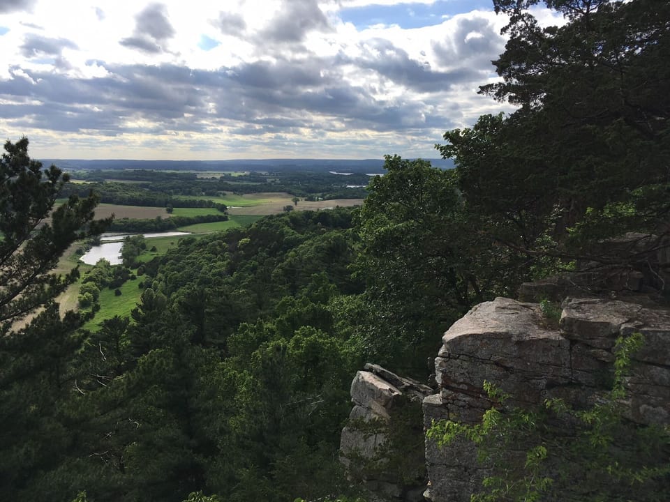 Gibralter Rock, 15 minute drive for GREAT view of countryside.