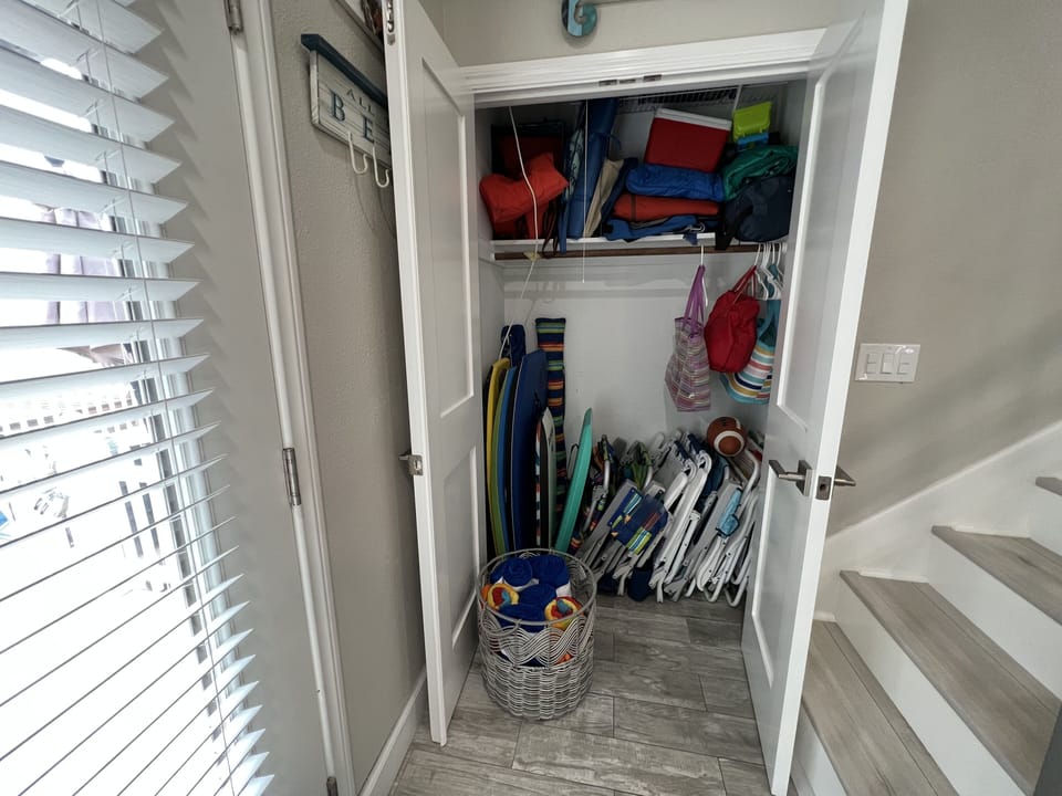 Beach Chairs, Boogie Boards, Umbrellas, Towels, Beach Toys and More 