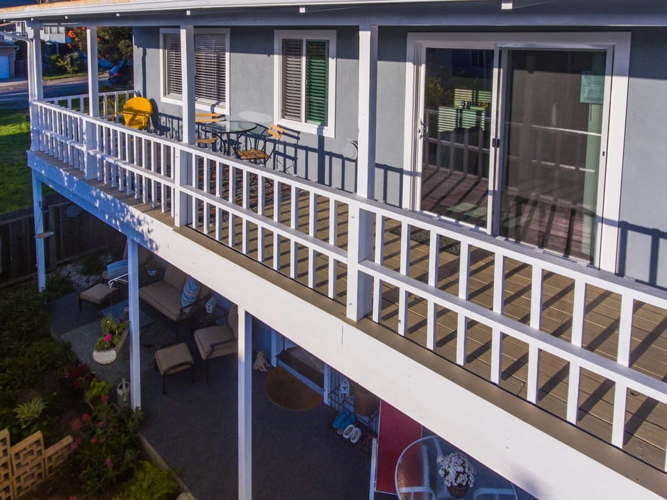 Enjoy the sunset and views relaxing on the deck.