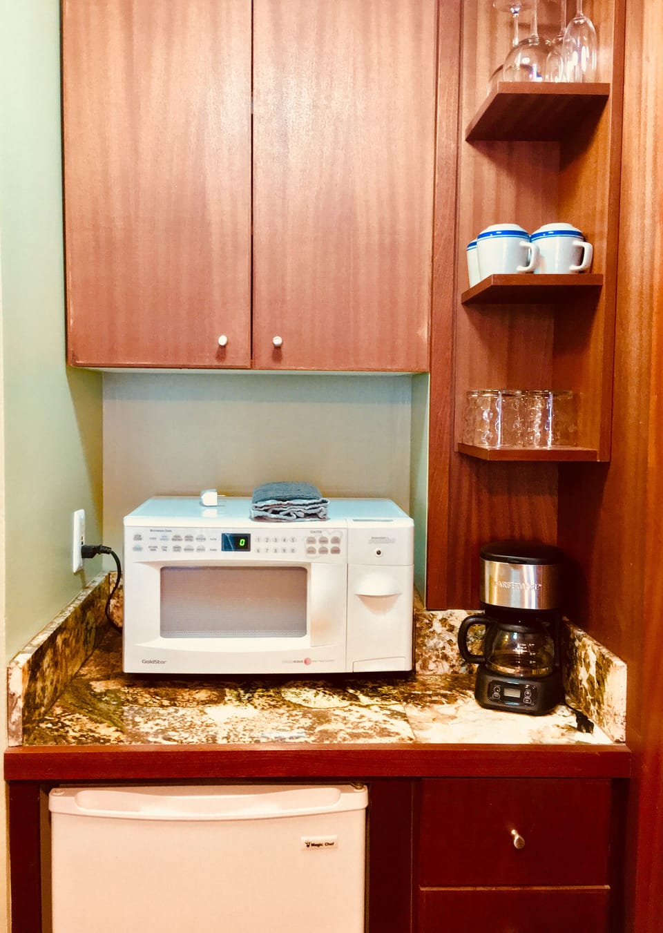 Refrigerator is bigger than a mini-fridge