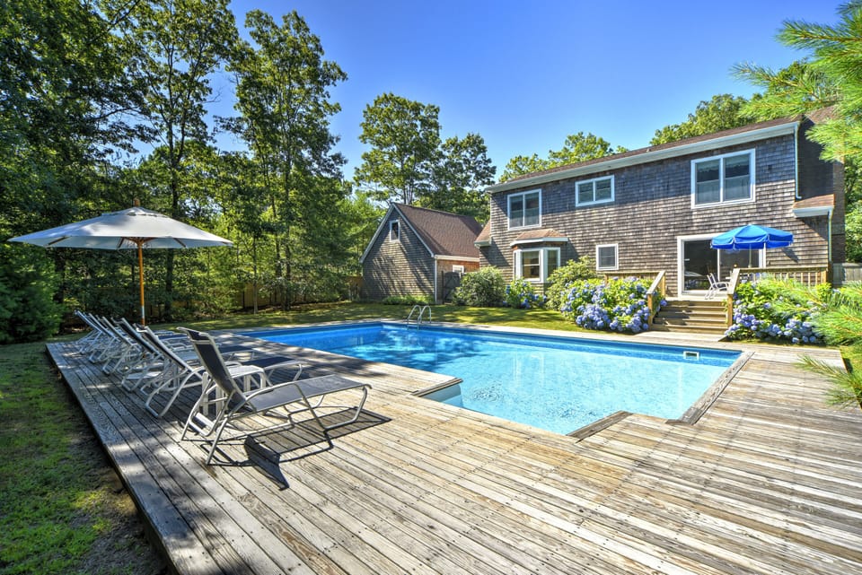 Beautiful, new mahogany deck. Updated pictures will be available spring 2025.
