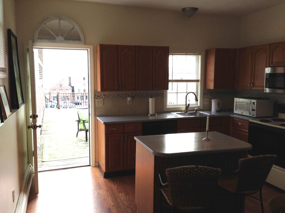 Kitchen out to deck