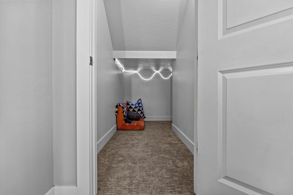 Under Stairs Little Hangout for the Kids! Watch TV or Connect Your Gaming Console!