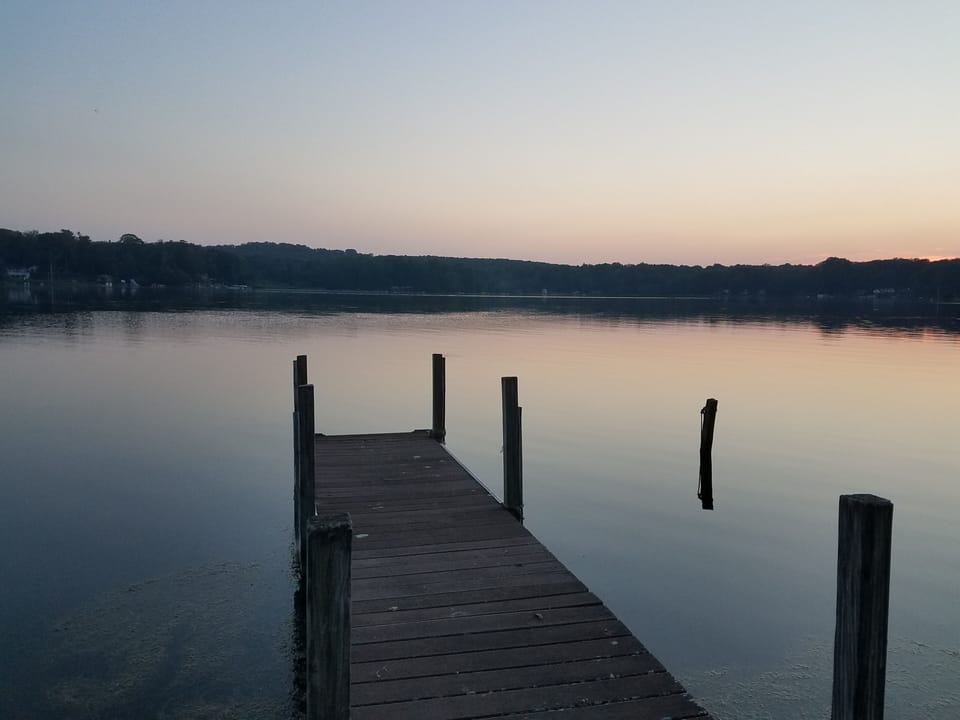 Sunset from your private dock