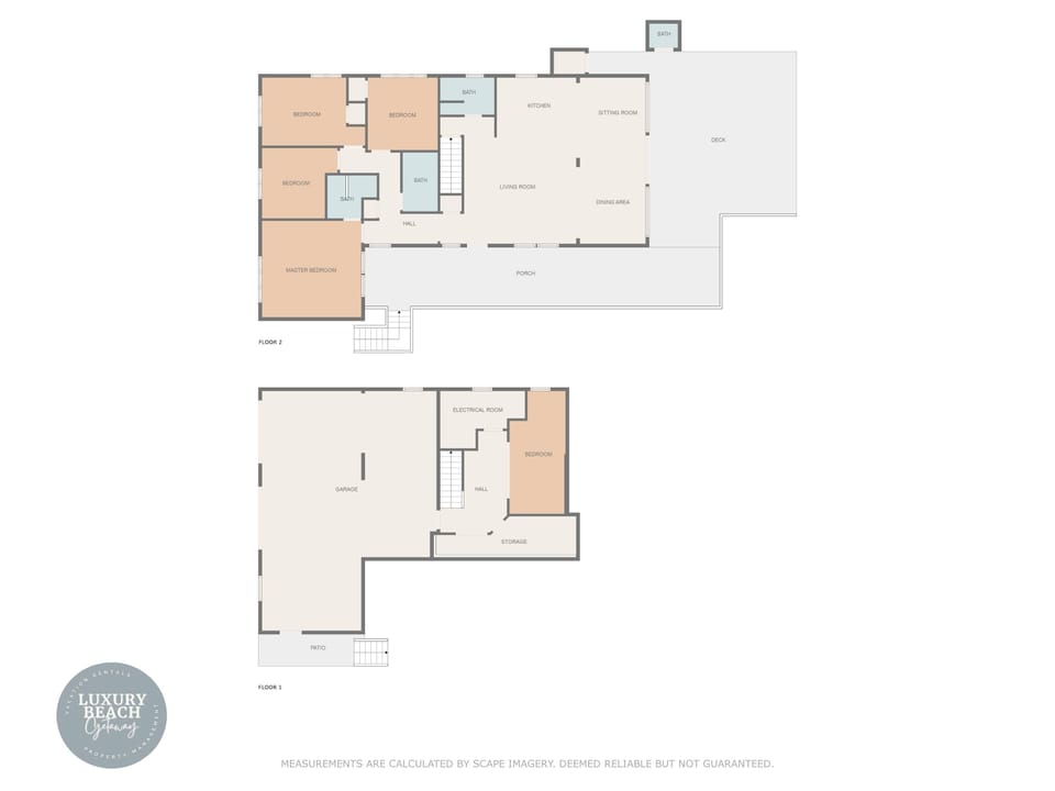 Chic Beach House floor plan