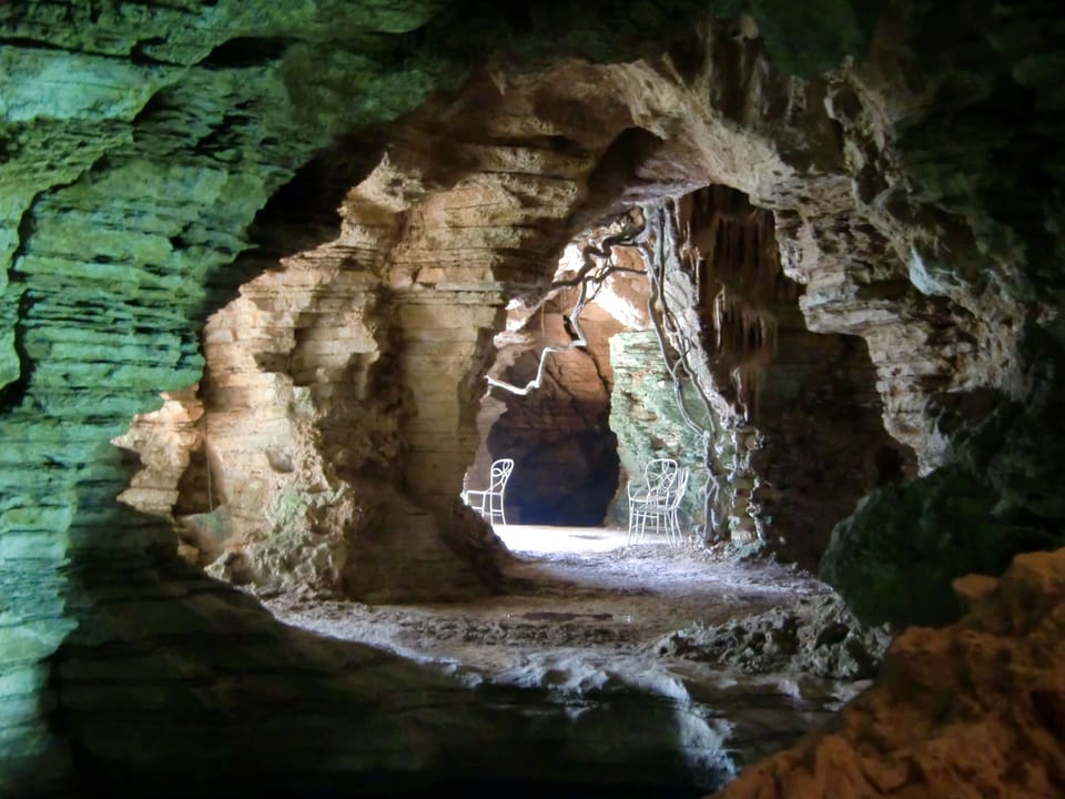The grottoes of the estate can be visited once a week on a free guided tour